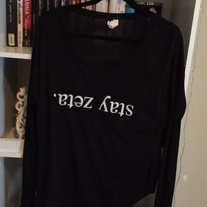 Zeta Tau Alpha Black top